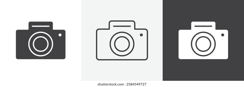 Camera icons graphics pack vectors.