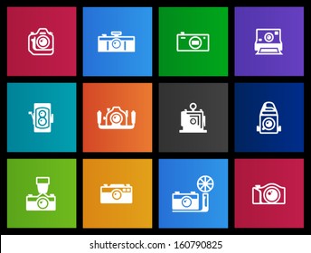 Camera icons in Metro style