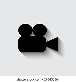 Camera icons  on a grey background