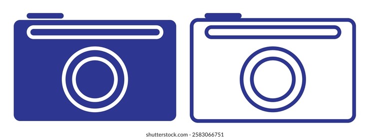 camera icons. photo camera sign and symbol. photography icon set. camera icon for web and app interfaces, presentations, infographics. camera icon set. vector illustration eps 888