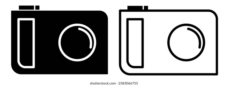 camera icons. photo camera sign and symbol. photography icon set. camera icon for web and app interfaces, presentations, infographics. camera icon set. vector illustration eps 888