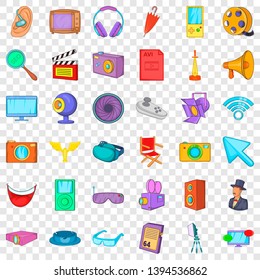 Camera icons set. Cartoon style of 36 camera vector icons for web for any design