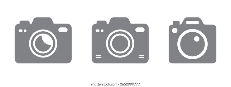 Camera icons set. Photo camera icon. vector illustration on isolated background