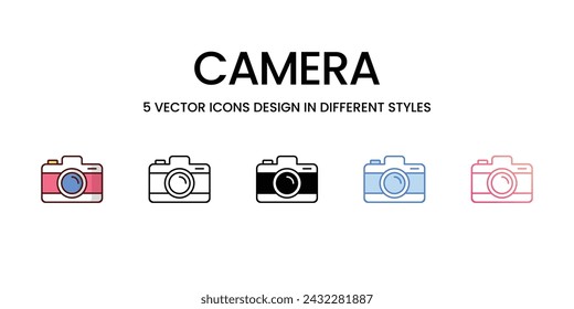 Camera icons set vector stock illustration isolate on white background icons.