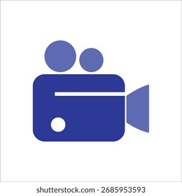 camera icons. simple colored vector