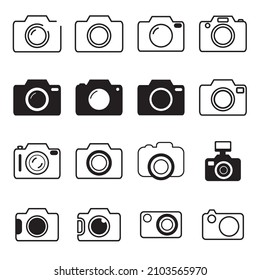 camera icons  symbol vector elements for infographic web