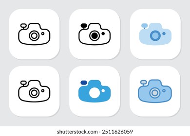 camera icons with various design styles