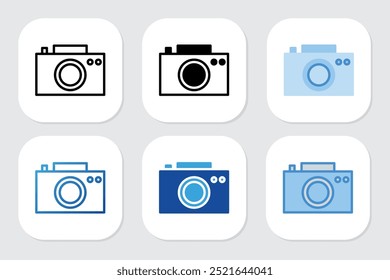 camera icons with various design styles