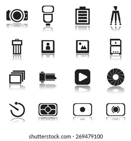 Camera icons , Vector illustration