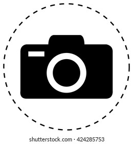Camera icons. Vector illustration.