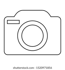 Camera icons. Vector illustration on white background 