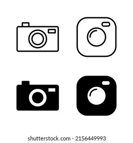 Camera icons vector. photo camera sign and symbol. photography icon.