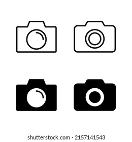 Camera icons vector. photo camera sign and symbol. photography icon.