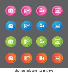 Camera icons,vector