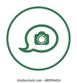 Camera icon,vector. Flat design.