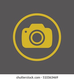  Camera  icon,vector. Flat design.
