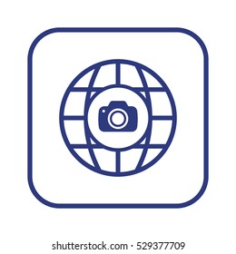  Camera  icon,vector. Flat design.