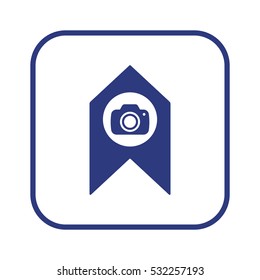  Camera  icon,vector. Flat design.