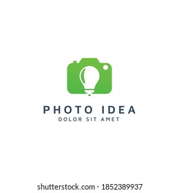 camera idea negative space logo design