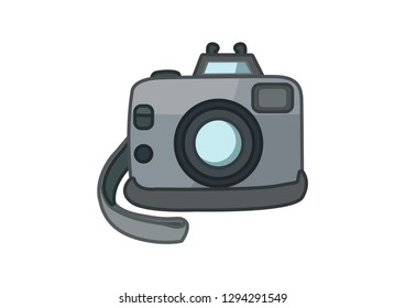 camera illustration, camera isolated on a white background