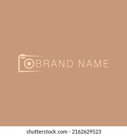 camera illustration logo, great for logos related to photography, videography, wedding organizer, etc