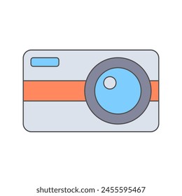 Camera Illustration on white background