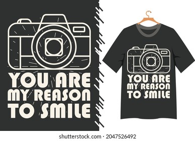 camera illustration for t shirt design