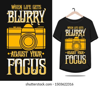 camera illustration vector for t shirt design