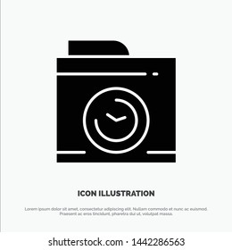 Camera, Image, Big Think solid Glyph Icon vector