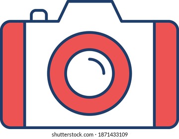 Camera for image capture.  Vector Icon 