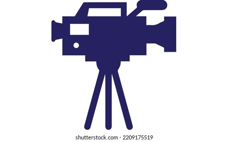 camera image icon for video shooting process.