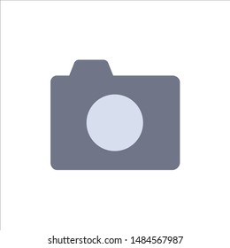 Camera, Image, Photo, Basic  Flat Color Icon. Vector icon banner Template. Vector Icon Template background
