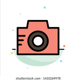 Camera, Image, Photo, Picture Abstract Flat Color Icon Template