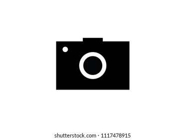 Camera image vector logo photograph black color