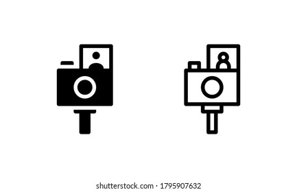 Camera Influence, Celebrity Icon, Logo, Vector
