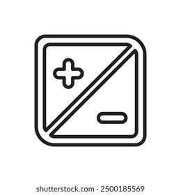 Camera Interface Exposure Outline Icon Vector Illustration