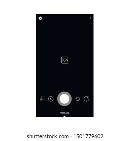 Camera Interface. Instagram Camera Frame Interface. Instagram Stories. Social Media Vector Illustration 