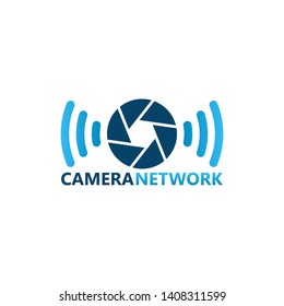 Camera Internet Network Logo Template Design Vector, Emblem, Design Concept, Creative Symbol, Icon