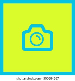 Camera isolated minimal single flat icon. Photo line vector icon for websites and mobile minimalist flat design.