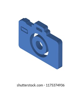 Camera isometric left top view 3D icon