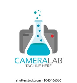 
Camera Lab Icon Template Design. Vector Illustration