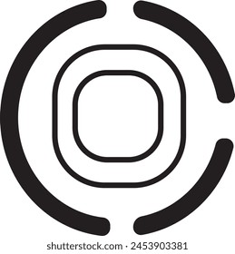 camera lance  icon EPS 10