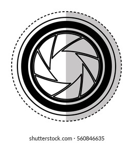 camera len isolated icon vector illustration design