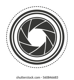 camera len isolated icon vector illustration design