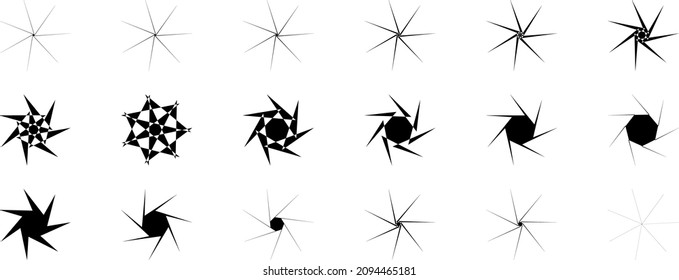 Camera lens, abstract image, vector GIF animation, frame-by-frame, sprite sheet.