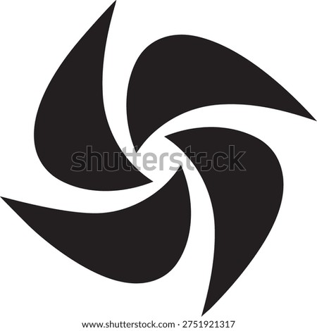 Camera lens aperture blades shutter icon graphic design element