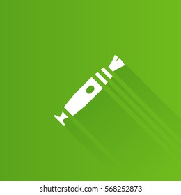 Camera lens brush cleaner icon in Metro user interface color style. Photography work tool