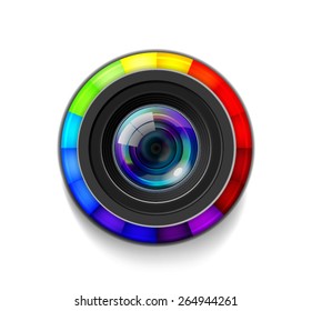Camera Lens with Color Wheel