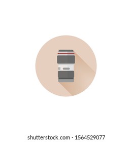 camera lens colorful vector flat icon. camera lens colorful vector flat icon. camera lens colorful vector flat icon. 