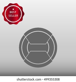 Camera Lens Cover Vector Icon Illustration